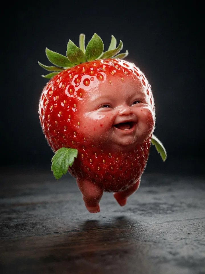 Strawberry Baby Dance AI video example